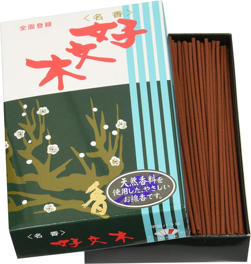 Japanese Incense Kobunboku Baieido, Regular - Box of 250 Sticks