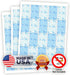 60 It's a Boy Blue Baby Shower Miniatures Candy Bar Wrapper and Stickers Decorations, Made in USA (Candy Not Included)