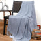 RAJRANG Dusty Blue Throw Blanket, Soft and Warm Living Room Decorative Throws - 60 x 50 Inch