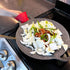 Korean Style BBQ Grill Pan for Stove Top, 13" Round Griddle with Double Bottom, Non-Stick Coating