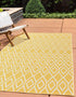 Jill Zarin Outdoor Area Rug - Turks and Caicos, 2' 2" x 3' Rectangle, Yellow Ivory/Ivory Collection