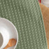 Waffle-Weave Textured Valance for Kitchen - Waterproof Window Curtains (60-inch x 18-inch, Sage, One Panel)