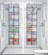MISSLO Over The Door Shoe Organizer, 12 Large Mesh Pockets, Hanging Narrow Closet Door, White, 2 Pack
