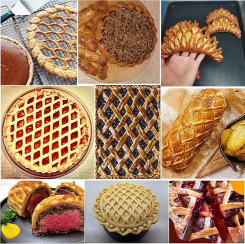 Stainless Steel Lattice Roller Cutter - Dough Baking Tool for Cookie, Pie, Pizza, Household Time-Saver