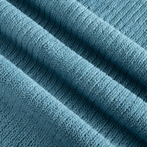 12 Pack 16x28 POLYTE Premium Microfiber All-Purpose Ribbed Terry Kitchen Towel, (Blue, Gray, Teal, in)
