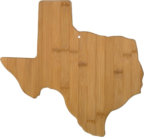 Totally Bamboo Serving & Cutting Board, Texas State Shaped Bamboo