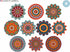 Boho Decor - 10 Mandala Sun Catchers Window Clings for Decoration, Made in America
