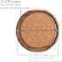 4.13 Inch, Set 6, S1EGAN Acacia Wood Coasters for Drinks, of Absorbent and Insulation Cork Stackable Cup Holders