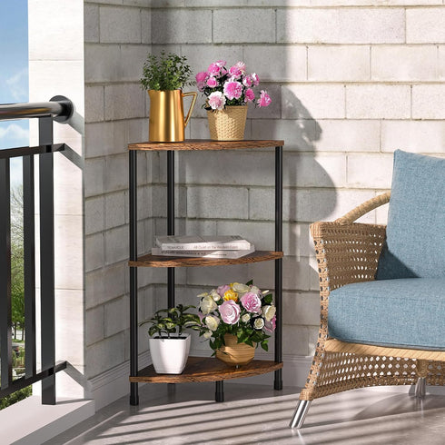 Corner Plant Stand Shelf, 3 Tier Small Shelf Plant Stand for Indoor