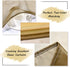 DECOVSUN Brown Gold Ombre Sheer Curtains, Extra Long Tan and Brown Voile Drapes for Girls Kids Room, 2 Panels