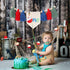 RSOLIET 1st Big One High Chair Banner - Birthday Fishing Decor