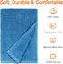 2-Piece 100% 54" 30", Amazon Basics Quick-Dry Oversize Bath Towel, Cotton, x Lake Blue