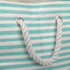 DII Woven Paper Storage Bin, Pinstripe, Aqua, Medium Rectangle