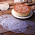 15-Pack Magnoloran Wedding Cake Stencils, Floral Cake Templates, Baking Tools, Dessert Decorating Molds