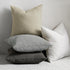 24 24 Inch Set 2, Cozy Throw Pillow Covers x of Beige Decorative Accent Solid Boucle Textured Pillow Cover, Neutral