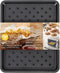 Wilton Perfect Results Toaster Oven Baking Sheet Pan, 2-Piece Crisper Tray Set, Black Steel