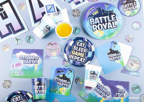 Battle Royal Multicolor Round Paper Plates, 7", Pack Of 8, Durable & Sturdy Party Essential for Themed Events