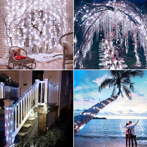 66FT 200 Joomer Fairy String Lights LEDs Plug in Fairy Lights Indoor Copper Wire String Light DIY for Bedroom, Parties