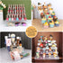 Spice Rack, No Tool Needed Self-derived Snap On Assembly Shelf for Kitchen Cabinet Organizer (5 Tier)