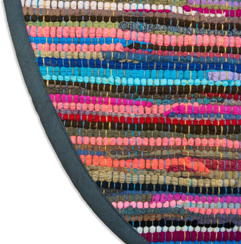 DII Chindi Home Collection Handwoven Multicolor Area Rag Rug - 36" Round