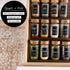 160 Spice Jar Labels, Minimalist Matte Black Stickers for Kitchen & Pantry Organization