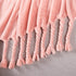 Homiest Cozy 50 60 Inch) Fleece Throw Blanket with Fringe, Soft & Flannel Light Pink Blanket, Lightweight Decorative