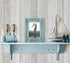 Americanflat 5x7 Picture Frame, Hampton Collection, Distressed Wood, Turquoise Blue, Polished Crystal Clear Glass for