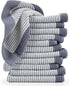 Cleanbear Wash Cloths for Showering, 12 Washcloths with Stylish Jacquard Weaved Design,
