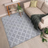 5x7 Chicrug Shag Geometric Modern Area Rug for Bedroom, Feet Memory Foam Indoor Carpet, Fluffy Rug for Living Room