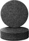 Urbanstrive 6 PCS Absorbent Felt Coasters - 4 Inch Round Coasters for Drinks, Bar Home (Black)