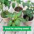 12 Back to The Roots Organic Seed Starting, Compressed Block expands to Quarts, Made for Herbs, Veggies, Flowers