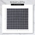 DII Aqua Basic Terry Collection Windowpane Dishcloth Set, 12x12, 6 Piece