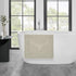 Jean Pierre New York Cotton StoneWash Medallion Bath Rug, 21x34 in., Light Taupe