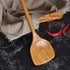 FJNATINH Wooden Spatula with Long Handle for Cooking - Kitchen Cookware