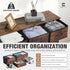 Set 2 2 2 P2 CAPHAUS of Drawer Storage Tower w/ Fabric Bins, Nightstand w/ Drawers, Sorting Unit, Chest of Drawers