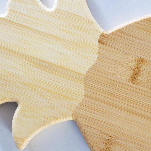 Totally Bamboo Pineapple Shaped Bamboo Wood Cutting Board and Charcuterie Board, 14-3/8" x 7-1/2"