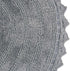 DII Crochet Collection Reversible Bath Mat, Round, 27.5" Diameter, Gray