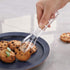 High Heat Plastic Straight Edge Utility Tong, 6", Clear, Set of 12, New Star Foodservice 35582