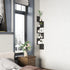 GREENDEW 5-Tier BLACK Floating Corner Shelf by - Stylish Wood Display for Home & Office