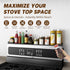 30 Inch, Stove Top Shelf Magnetic Over the Stove Top Shelf, Silicone Oven Spice Rack Organizer Storage Organization