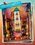 Sunset 3D Rolife DIY Book Nook Kits Street Scene, Endless Stairs Bookshelf Decor Wooden Puzzles for Adults, DIY