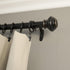Decopolitan 1-Inch Urn Single Window Treatment Rod Set, 18 to 36-Inch, Antique Bronze