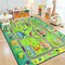 Chicrug 4x6 Car Road Area Rug for Kids Playroom Bedroom, Non Slip