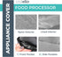 Crutello Food Processor Cover with Storage Pockets for Large 11-14 Cup Processors, Fits Various Brands
