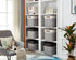 DECOMOMO Large Storage Baskets, 54.5L Fabric Bins for Organizing Laundry, Nursery, Toys (Grey and Black, XXXL)