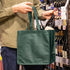 True Wine Shopping Bag - 6 Bottle Tote with Divider Insert, Reusable Green Carry Bag