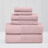 6-Piece Set Modern Threads Waffle-Rib Towel Premium Cotton Bath Towels, Ultra-Absorbent & Soft, Elegant Waffle Texture