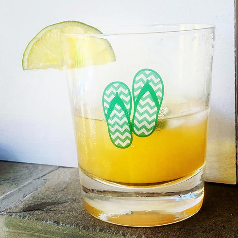 Drink Markers - Wine Glass Decals, Wine Clings, Flip Flops, Set of 12
