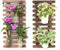 ShopLaLa Wall Planter - 2 Pack Wooden Hanging Planter for Indoor Plants