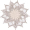 White Linen Doily 11 inches Round Neutral Earth Tones Beige Lace Coffee